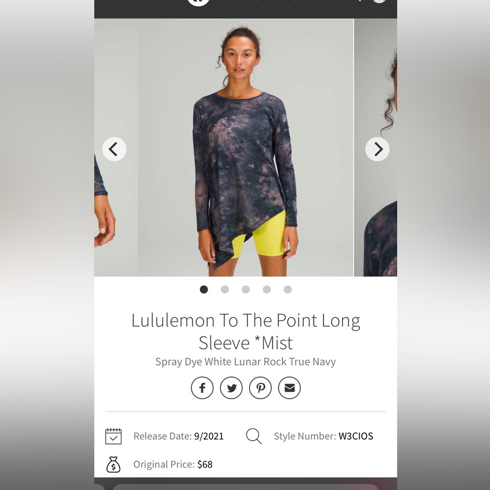 To the point long sleeve mist
